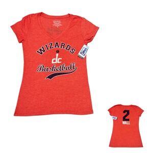 NWT NBA 4 Her Washington Wizards John‎ Wall Womens Medium T-Shirt Made In USA
